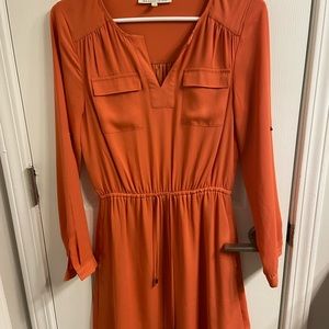 Orange T-Shirt Dress